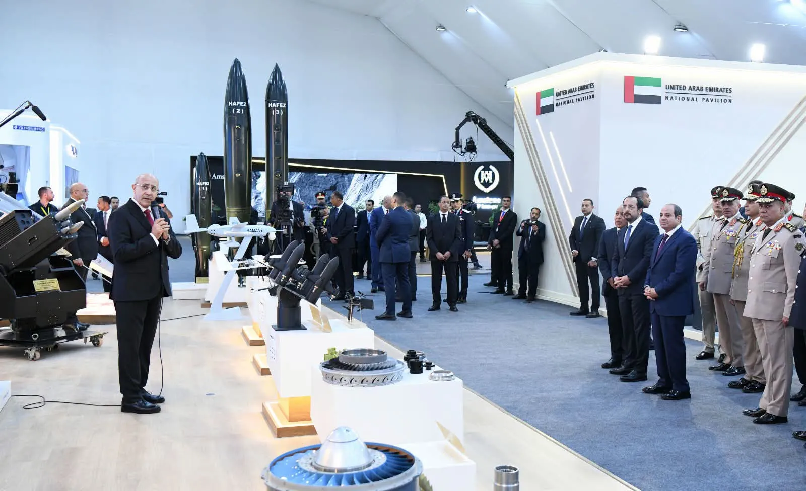 قنابل حافظ ومسيّرة حمزة-2 في معرض العلمين 2026