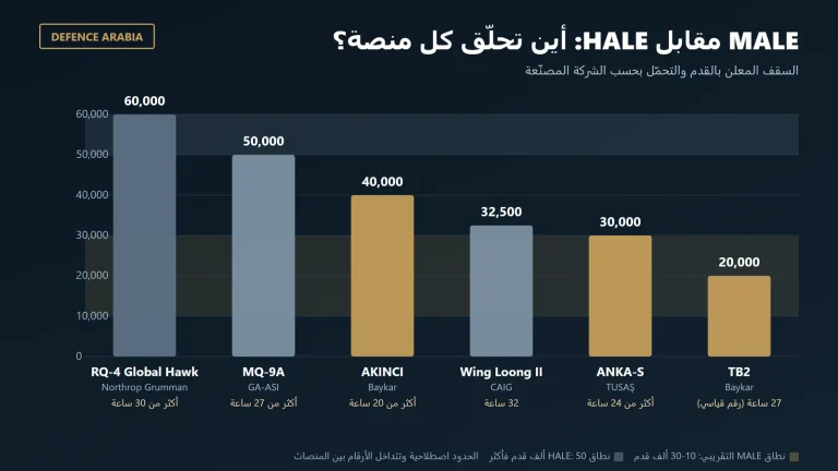 ما هي الطائرة المسيّرة MALE؟ وما الفرق بينها وبين HALE؟