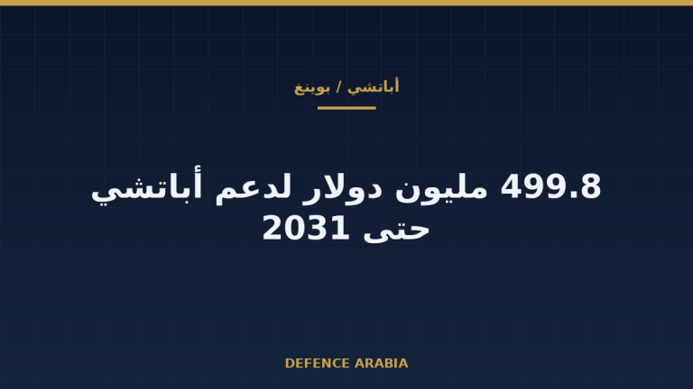 أباتشي بعد 2026: بوينغ تضمن دعمًا هندسيًا بنصف مليار دولار حتى 2031