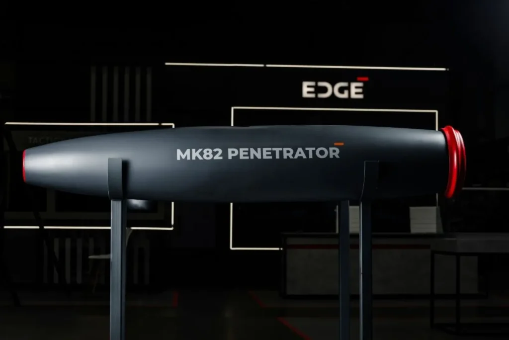 قنبلة MK82 Penetrator الخارقة للتحصينات من إنتاج شركة لهب التابعة لمجموعة إيدج الإماراتية