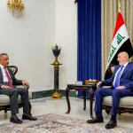 وزير الدفاع العراقي نايف الشمري يبحث مع رئيس الجمهورية نزار آميدي تعزيز قدرات الجيش