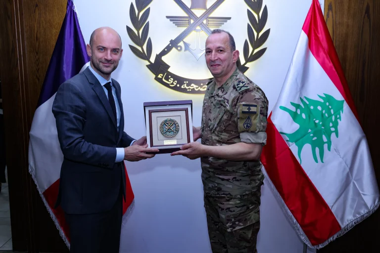 قائد الجيش اللبناني يبحث مع وفد وزاري فرنسي التعاون العسكري ومرحلة ما بعد اليونيفيل