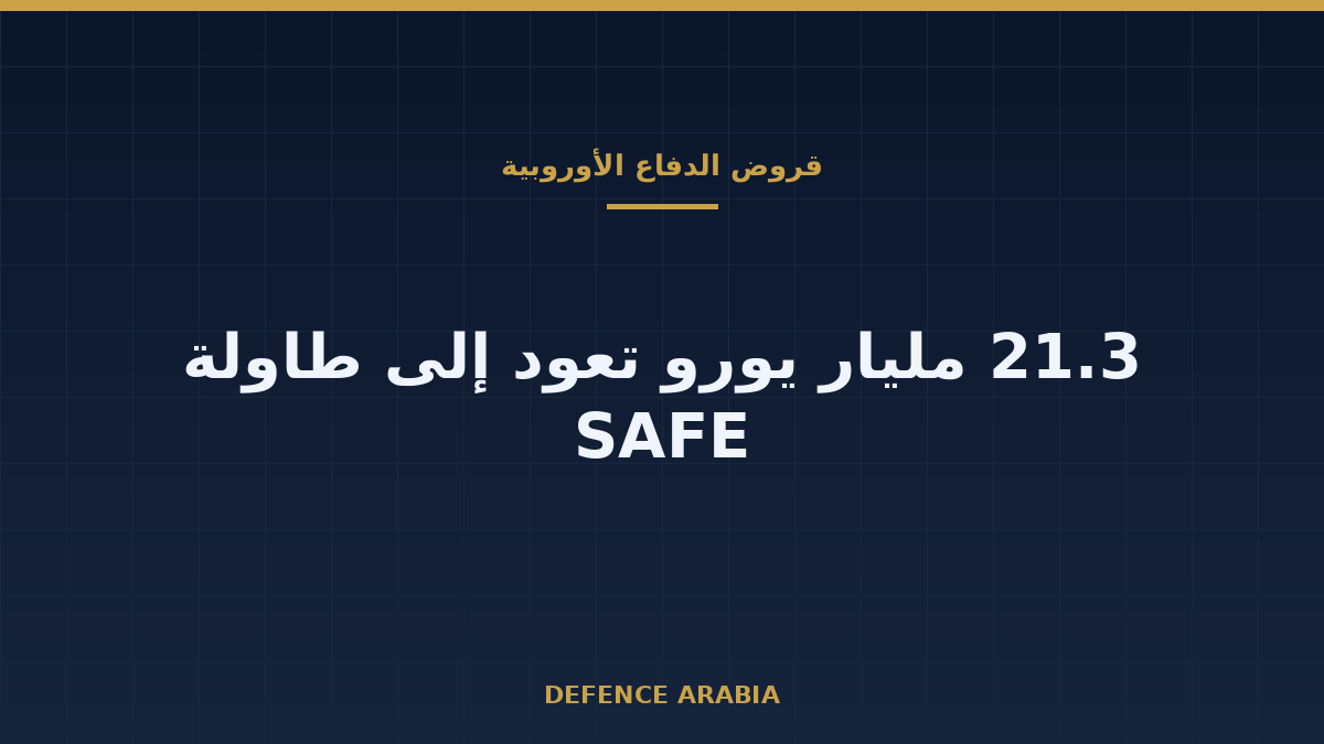 ما الذي تعنيه أموال أوروبا الدفاعية غير المستخدمة؟ جولة جديدة من قروض SAFE وتأثيرها على الأسواق
